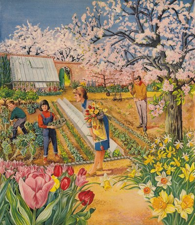 El jardín en primavera de English School